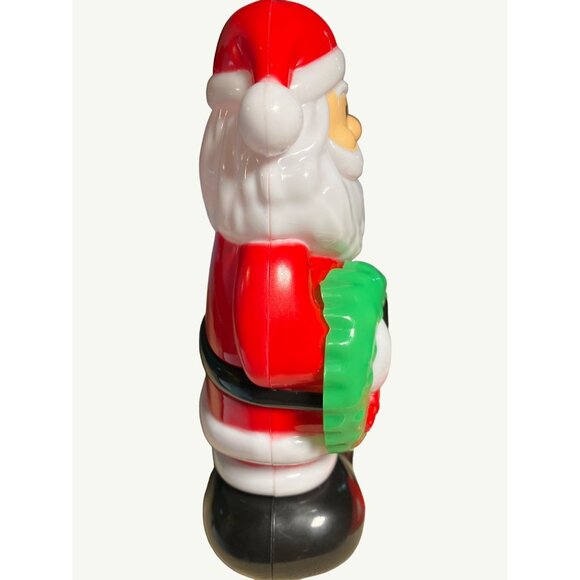 Christmas House Light & Sound Plastic Santa Decoration - Picture 2 of 11